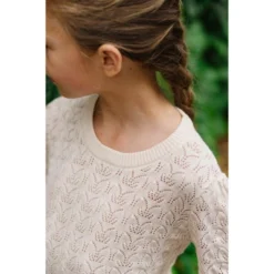 Hope & Henry Girls' Long Balloon Sleeve Pointelle Pullover Sweater, Infant -Hope & Henry Sales GUEST 014aa368 b078 425a 8cc6 58d34c0b785b