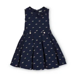Hope & Henry Girls' Pleated Dress With Collar And Bow, Infant -Hope & Henry Sales GUEST 02485426 5ff7 428d bea0 9a9ef7c6ad4e
