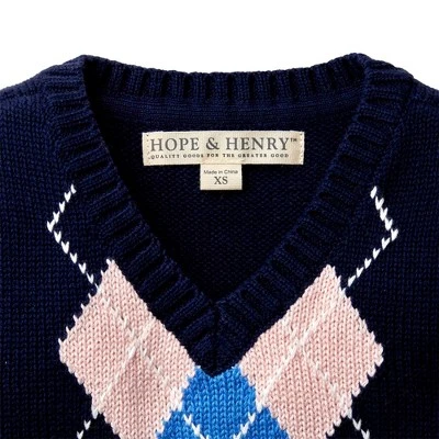 Hope & Henry Boys' V-Neck Sweater Vest, Infant 3 Hope & Henry Boys' V-Neck Sweater Vest, Infant
