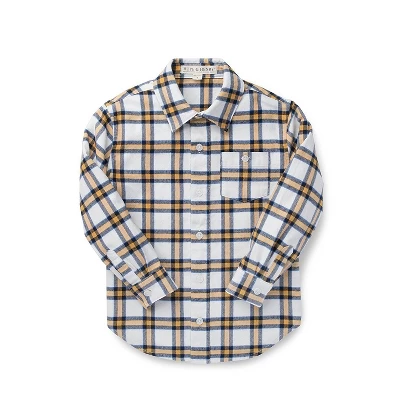 Hope & Henry Boys' Flannel Button Down Shirt, Infant 9 Hope & Henry Boys' Flannel Button Down Shirt, Infant - Image 7