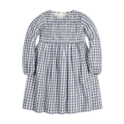 Hope & Henry Girls' Long Sleeve Calvary Twill Smocked Front Dress, Toddler 10 Hope & Henry Girls' Long Sleeve Calvary Twill Smocked Front Dress, Toddler - Image 8