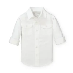 Hope & Henry Boys' Linen Button Down Shirt, Infant -Hope & Henry Sales GUEST 06464884 c2ea 4885 a47f 71836f8191e3