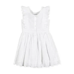 Hope & Henry Girls' Organic Cotton Flutter Sleeve Fit And Flare Dress, Toddler -Hope & Henry Sales GUEST 06e4a90e 78d8 4773 b062 c8799bb485b9