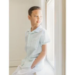 Hope & Henry Boys' Linen Short Sleeve Camp Shirt, Kids -Hope & Henry Sales GUEST 0ab13792 c847 4ca0 afbc 3f7208256243