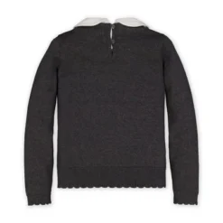 Hope & Henry Girls' Organic Cotton French Look Sweater With Collar And Bow, Infant -Hope & Henry Sales GUEST 0ebad81d 3547 4ef1 a829 007cbc70f869