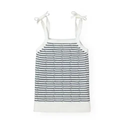 Hope & Henry Girls' Organic Cotton Pointelle Stripe Sweater Tank, Infant -Hope & Henry Sales GUEST 0fad816a cbfd 4155 8f8a dc42fbf79530