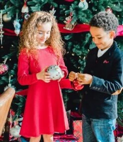 Hope & Henry Girls' Organic Cotton Skater Sweater Dress With Pointelle Sleeves, Infant -Hope & Henry Sales GUEST 1248dc79 3ea8 4fc8 a556 0f0cae01ed05