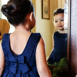 Hope & Henry Girls' Sleeveless Pleated Collar Sateen Party Dress, Infant -Hope & Henry Sales GUEST 129f4e62 4189 47e3 a3fc fb97e0124a60