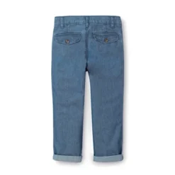 Hope & Henry Boys' Chambray Rolled Cuff Pant With Drawstring, Infant -Hope & Henry Sales GUEST 1334a629 12b5 4de1 a1d5 cf355579025a