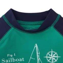 Hope & Henry Boys' Short Sleeve Rash Guard, Toddler