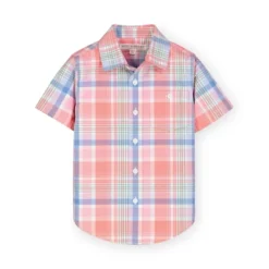 Hope & Henry Boys' Stretch Poplin Short Sleeve Button Down Shirt, Infant -Hope & Henry Sales GUEST 1527a4f6 0b76 49fa 9baa ec8d8384cd8c