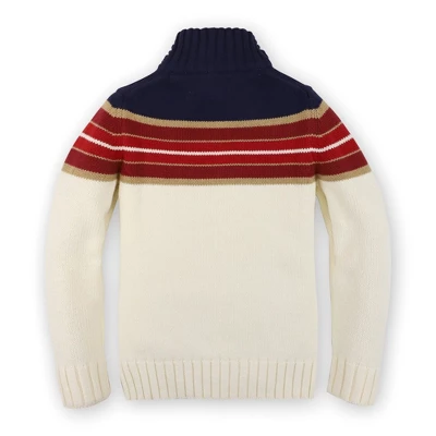 Hope & Henry Boys' Organic Cotton Long Sleeve Half Zip Pullover Sweater, Infant 5 Hope & Henry Boys' Organic Cotton Long Sleeve Half Zip Pullover Sweater, Infant - Image 3