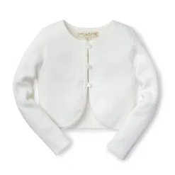 Hope & Henry Girls' Cropped Curved Hem Cardigan, Infant -Hope & Henry Sales GUEST 16cfc0e6 01cc 43a8 b4d2 38c62896ca73