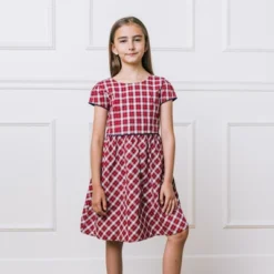 Hope & Henry Girls' Short Sleeve Button Back Schoolgirl Dress, Kids -Hope & Henry Sales GUEST 19427517 dda5 45c0 a4df 39564312f089 2