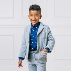 Hope & Henry Boys' Fleece Suit Blazer, Infant -Hope & Henry Sales GUEST 1abf9c20 ac55 4f45 9842 b9162399b33d