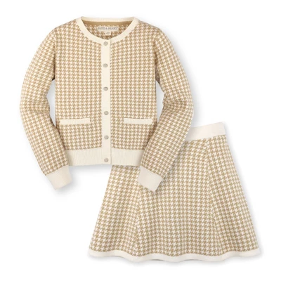 Hope & Henry Girls' Organic Cotton Long Sleeve Cardigan And Skirt Sweater Set, Infant 10 Hope & Henry Girls' Organic Cotton Long Sleeve Cardigan And Skirt Sweater Set, Infant - Image 8