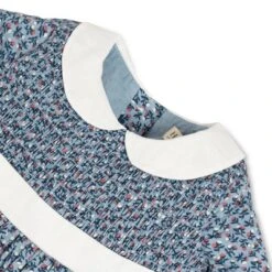 Hope & Henry Baby Girl Layette Long Sleeve Smocked Peter Pan Collar Dress, Infant