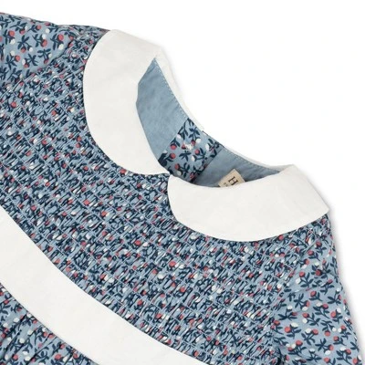 Hope & Henry Baby Girl Layette Long Sleeve Smocked Peter Pan Collar Dress, Infant 3 Hope & Henry Baby Girl Layette Long Sleeve Smocked Peter Pan Collar Dress, Infant