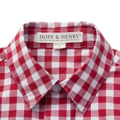 Hope & Henry Boys' Poplin Button Down Shirt, Toddler 3 Hope & Henry Boys' Poplin Button Down Shirt, Toddler