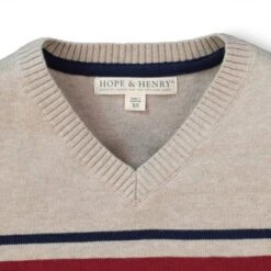 Hope & Henry Boys' V-Neck Sweater, Infant