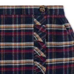 Hope & Henry Girls' Flannel Pull-On Ruffle Skirt, Infant