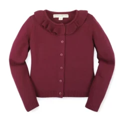 Hope & Henry Girls' Organic Cotton Long Sleeve Ruffle Collar Cardigan Sweater, Kids -Hope & Henry Sales GUEST 2e790470 8f1e 4765 a71c 3653a88fed70
