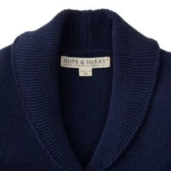 Hope & Henry Girls' Tunic Cardigan With Shawl Collar, Kids