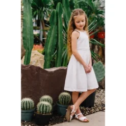 Hope & Henry Girls' Organic Cotton Sleeveless Halter Special Occasion Party Dress, Toddler -Hope & Henry Sales GUEST 36ddd8f1 8c3a 4e4d bbf7 97c9f2731683