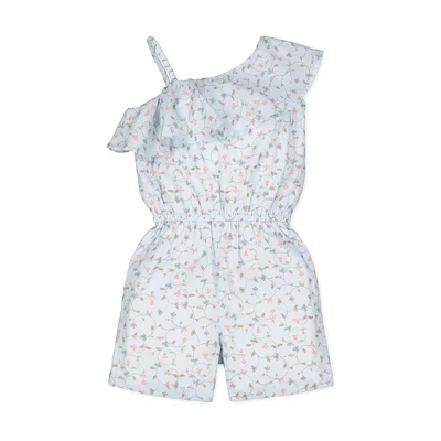 Hope & Henry Girls' One Shoulder Flounce Romper, Infant 5 Hope & Henry Girls' One Shoulder Flounce Romper, Infant - Image 3