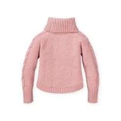 Hope & Henry Girls' Cable Raglan Turtleneck Sweater, Infant -Hope & Henry Sales GUEST 39d37503 7ea3 424a 85dd cce84c316517