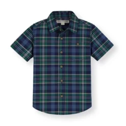 Hope & Henry Boys' Stretch Poplin Short Sleeve Button Down Shirt, Infant -Hope & Henry Sales GUEST 400ce588 b9fa 4bec b713 46dc06e02ec0