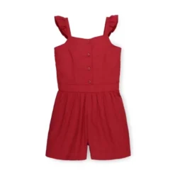 Hope & Henry Girls' Flutter Button Front Romper, Kids -Hope & Henry Sales GUEST 48f1372b 00b7 404e a985 819857116056