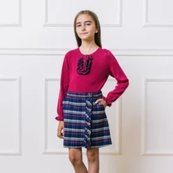 Hope & Henry Girls' Flannel Pull-On Ruffle Skirt, Kids -Hope & Henry Sales GUEST 4978729f cbb6 472f b903 fa74b4ae15f8 1