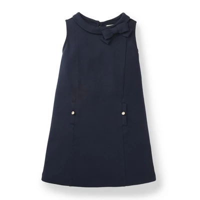 Hope & Henry Girls' Ponte Dress With Petite Collar, Infant 10 Hope & Henry Girls' Ponte Dress With Petite Collar, Infant - Image 8