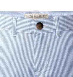 Hope & Henry Boys' Organic Cotton Seersucker Suit Pant, Infant