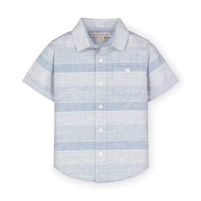 Hope & Henry Boys' Linen Short Sleeve Button Down Shirt, Kids 13 Hope & Henry Boys' Linen Short Sleeve Button Down Shirt, Kids - Image 11