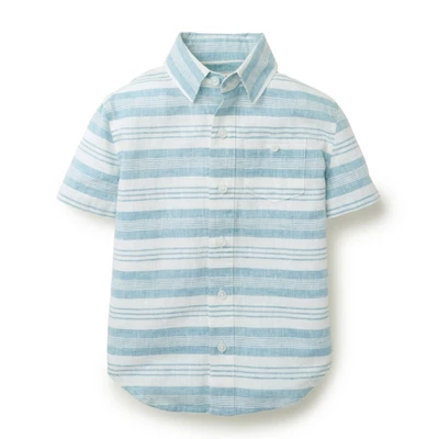 Hope & Henry Boys' Linen Short Sleeve Button Down Shirt, Kids 9 Hope & Henry Boys' Linen Short Sleeve Button Down Shirt, Kids - Image 7