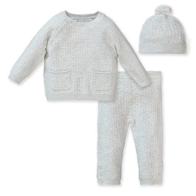 Hope & Henry Baby Raglan Button Sweater Set 7 Hope & Henry Baby Raglan Button Sweater Set - Image 5