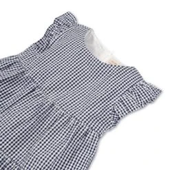 Hope & Henry Girls' Organic Cotton Flutter Sleeve Short Tiered Dress, Infant