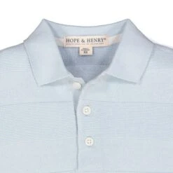 Hope & Henry Boys' Short Sleeve Sweater Polo, Infant