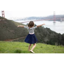 Hope & Henry Girls' Organic Cotton Lightweight Blocked Skater Dress, Kids -Hope & Henry Sales GUEST 56adf8f6 f14e 430a bc14 d56605a593d3