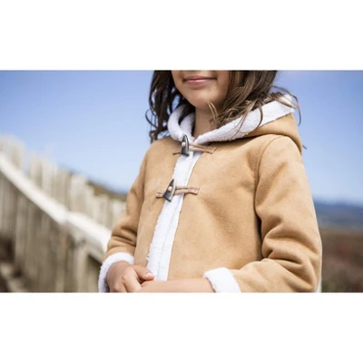Hope & Henry Girls' Hooded Shearling Jacket, Kids 6 Hope & Henry Girls' Hooded Shearling Jacket, Kids - Image 4