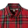 Hope & Henry Boys' Poplin Long Sleeve Button Down Shirt, Kids