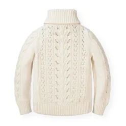 Hope & Henry Girls' Organic Cotton Pointelle Turtleneck Sweater, Infant -Hope & Henry Sales GUEST 5c05abf6 7a62 4fa6 a2f8 e4d9e5c5eb61