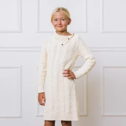 Hope & Henry Girls' Split Neck Turtleneck Cable Sweater Dress, Toddler -Hope & Henry Sales GUEST 60f5acc9 5b50 4bec bbdd 736a909d6a9c 1