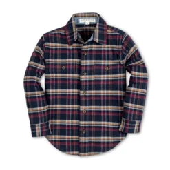 Hope & Henry Boys' Long Sleeve Flannel Button Down Shirt With Double Flap Pockets, Infant -Hope & Henry Sales GUEST 6212eeb4 802b 45f2 b4a6 2b410ceebb1c 1