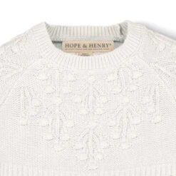 Hope & Henry Girls' Organic Cotton Skater Sweater Dress, Toddler