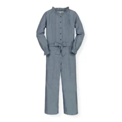Hope & Henry Girls' Organic Cotton Pintucked Button Front Jumpsuit, Infant -Hope & Henry Sales GUEST 644fd851 e33c 4754 8caa 932f4df26290