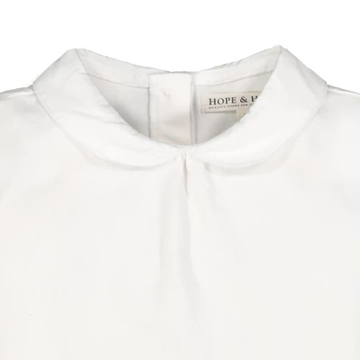 Hope & Henry Girls' Organic Cotton Knit Top With Woven Collar, Infant 3 Hope & Henry Girls' Organic Cotton Knit Top With Woven Collar, Infant