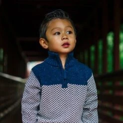 Hope & Henry Boys' Long Sleeve Half Zip Sweater With Yoke Detail, Kids -Hope & Henry Sales GUEST 68c13eb2 615d 4166 925e fcbdcdc7c916